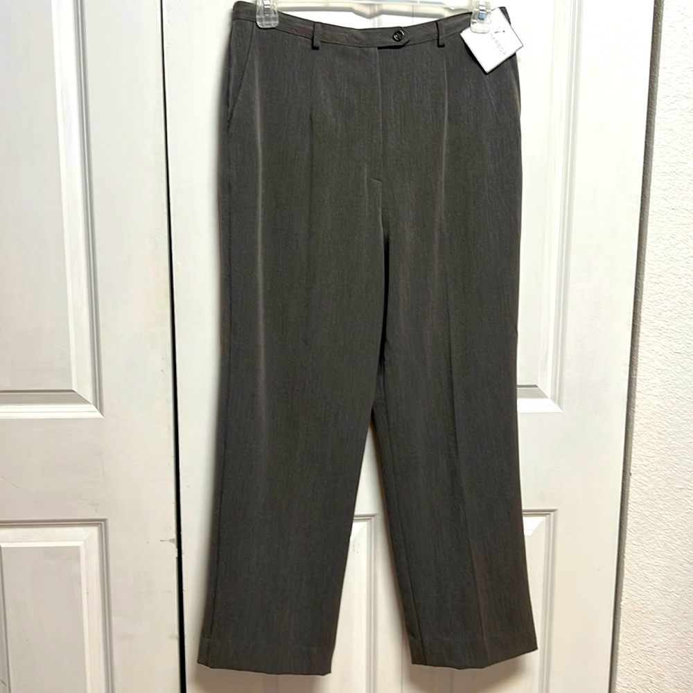 Sag Harbor 9 To 5 Gray High Rise Stretch Dress Pants Size 14 NWT